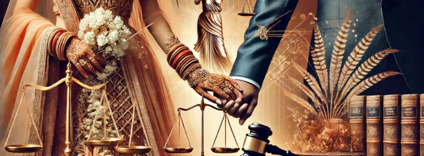 DALL·E-2024-11-06-00.27.39-A-professional-and-elegant-featured-image-on-the-topic-Marriage-Laws-in-India.-The-image-shows-a-blend-of-traditional-Indian-wedding-elements-such-